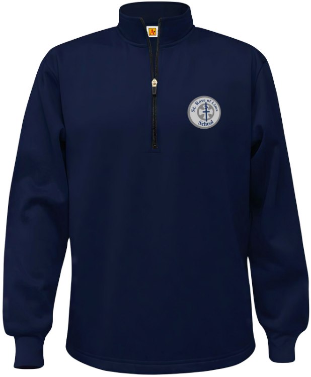 Picture of L Perf Navy SRL Fleece Quarter-Zip Sweatshirt